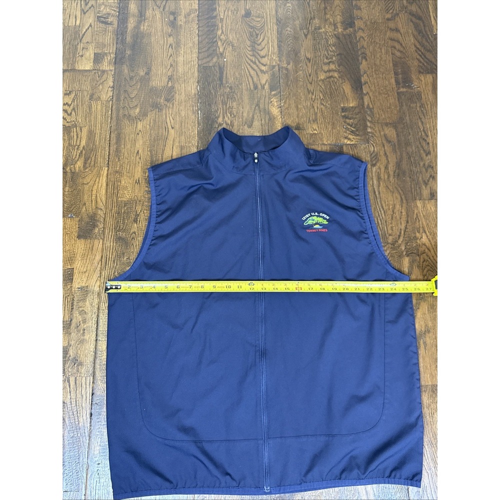 FootJoy Vest Men’s XL Blue Torrey Pines 121st US Open Full Zip Performance New! - Picture 4 of 6
